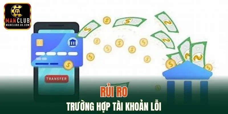 Lỗi khi bảo trì tài khoản ngân hàng